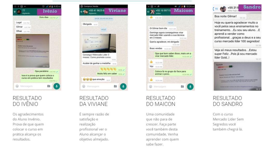 mercado livre metodo curso líder